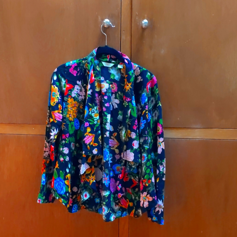 Anthropology 11*1 Tylho Floral Open Front Blouse XS
